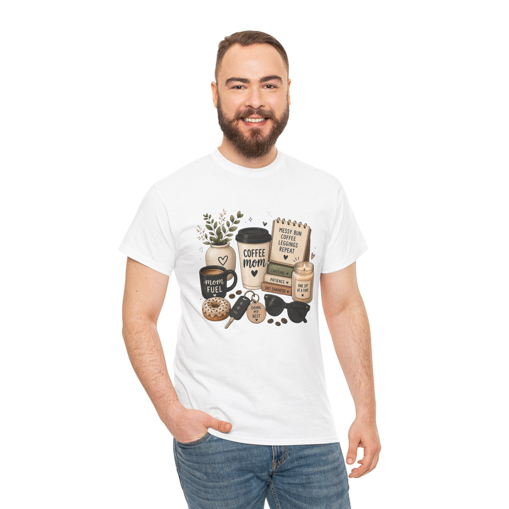 Coffee Mom Tee — Cute Coffee & Cookies Graphic T-Shirt