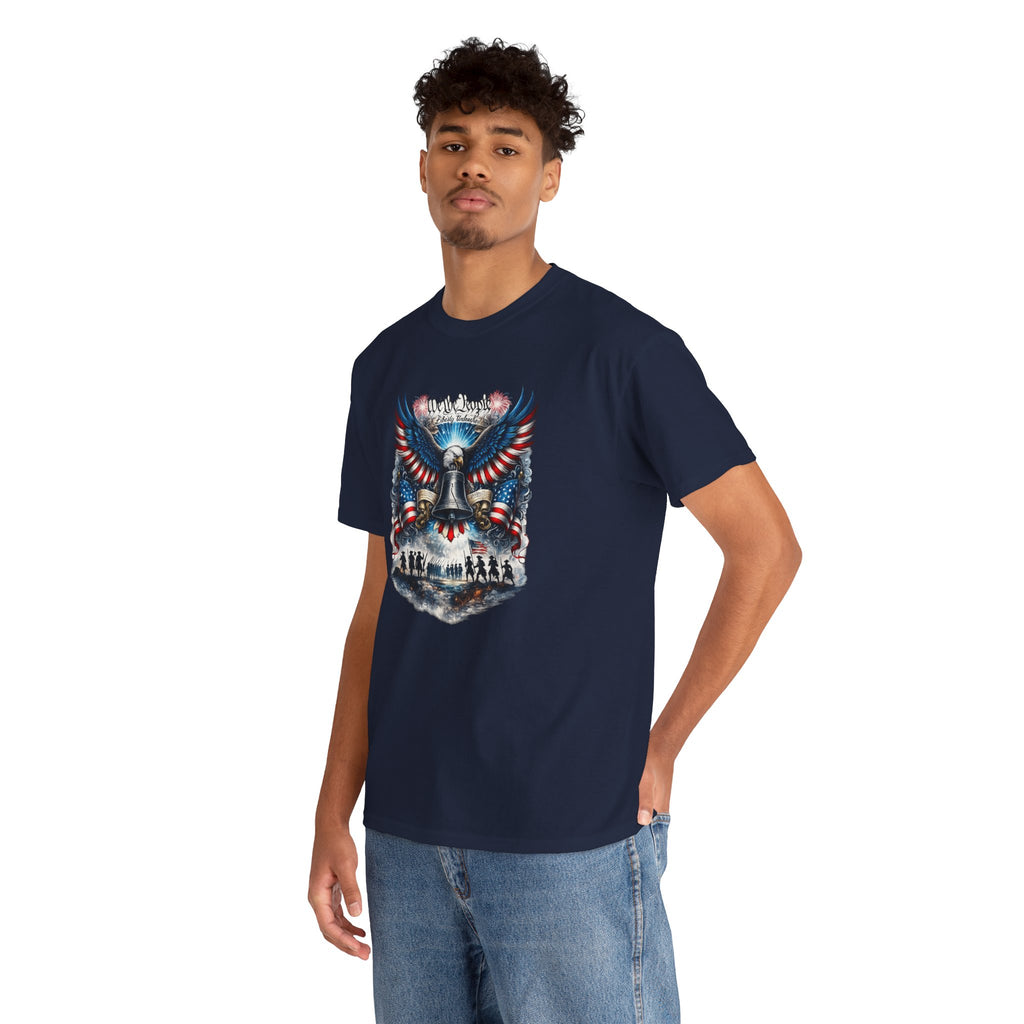 Patriotic Eagle Tee — "We the People" Liberty Bell Graphic T-Shirt