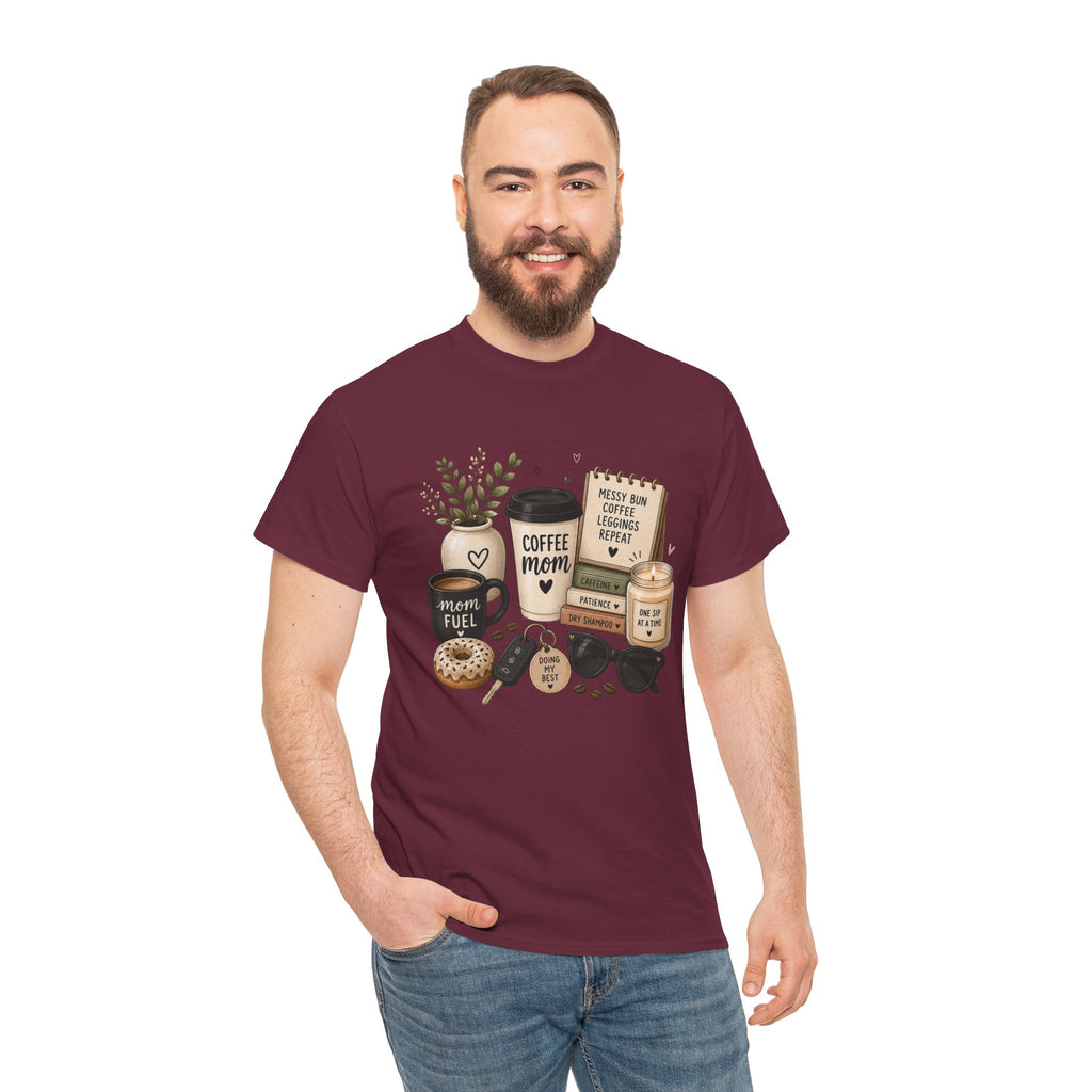 Coffee Mom Tee — Cute Coffee & Cookies Graphic T-Shirt