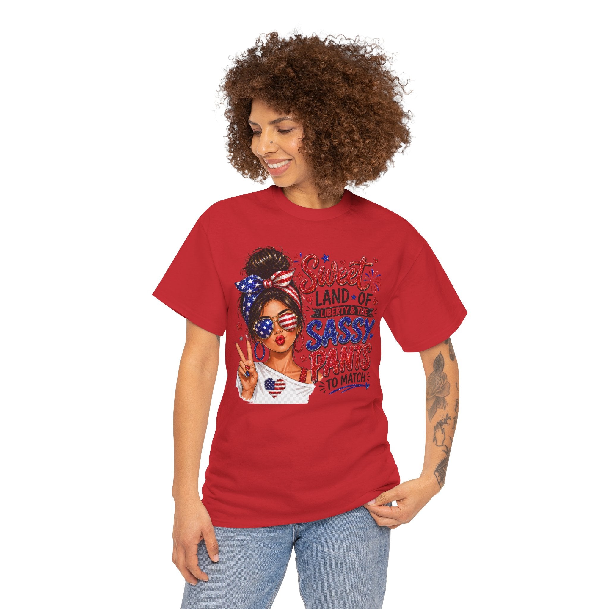 Patriotic 'Sweet Land of Liberty' Sassy Pants Tee