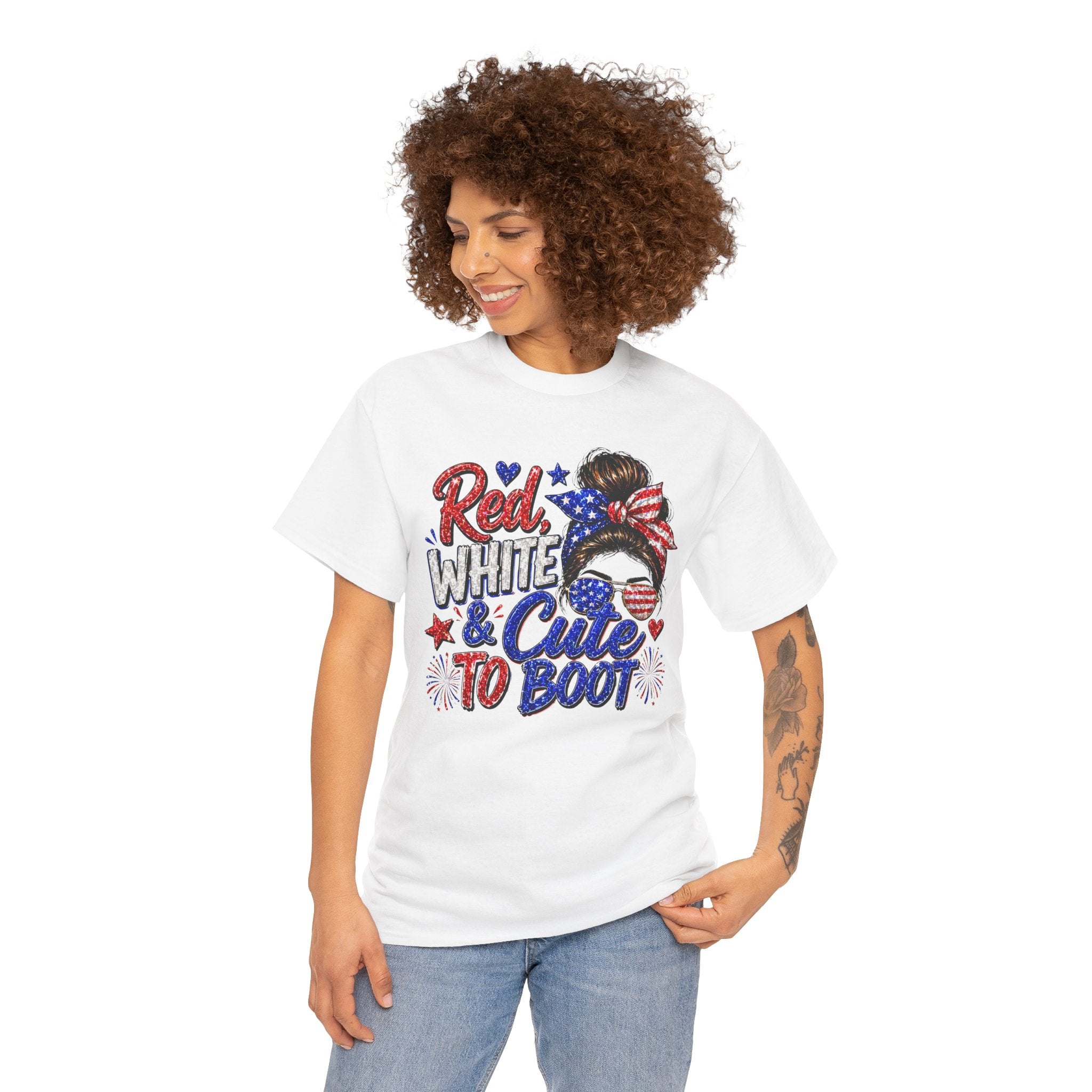 Patriotic 'Red White & Cute To Boot' Tee