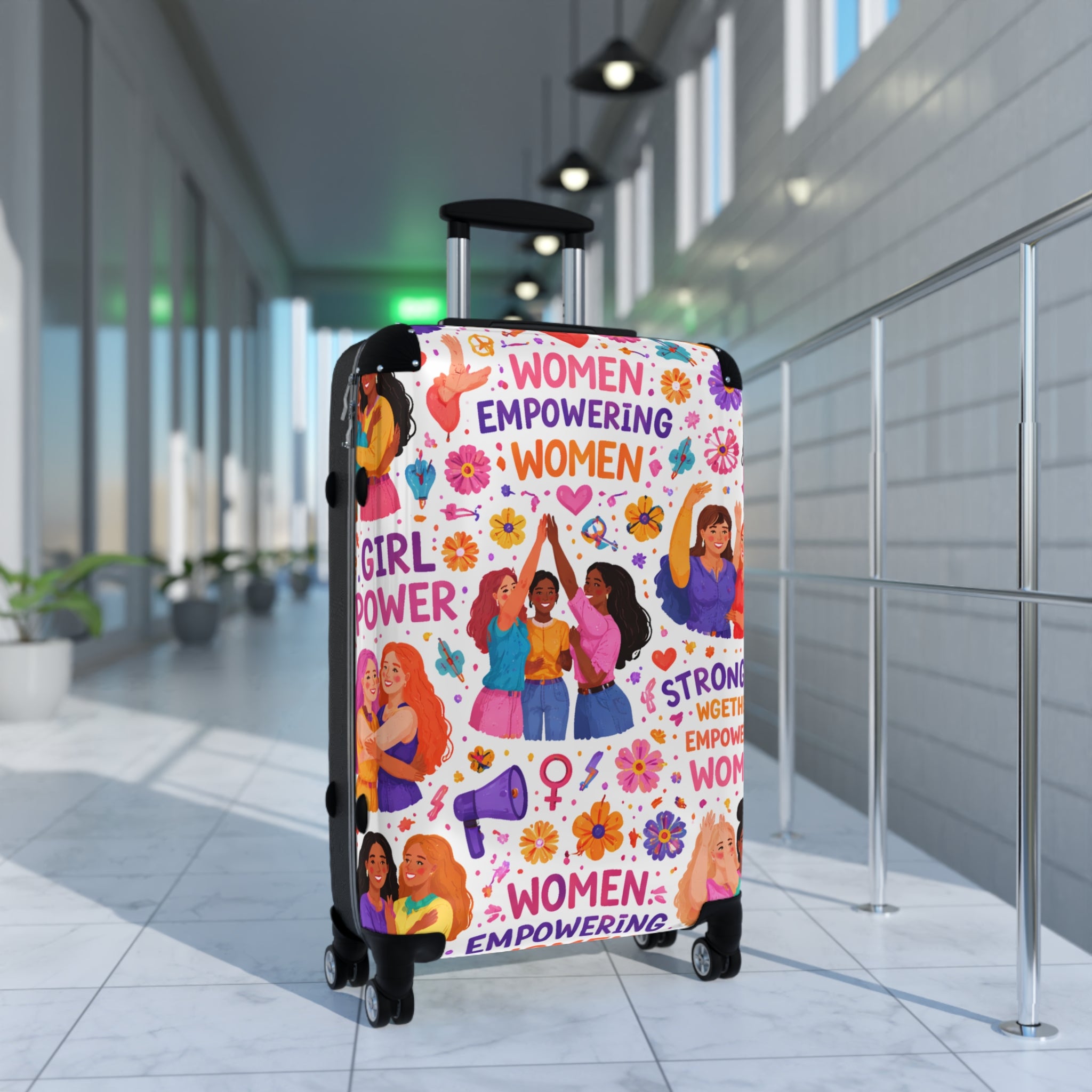 Women Empowering Women Suitcase – Feminist Travel Carry-On