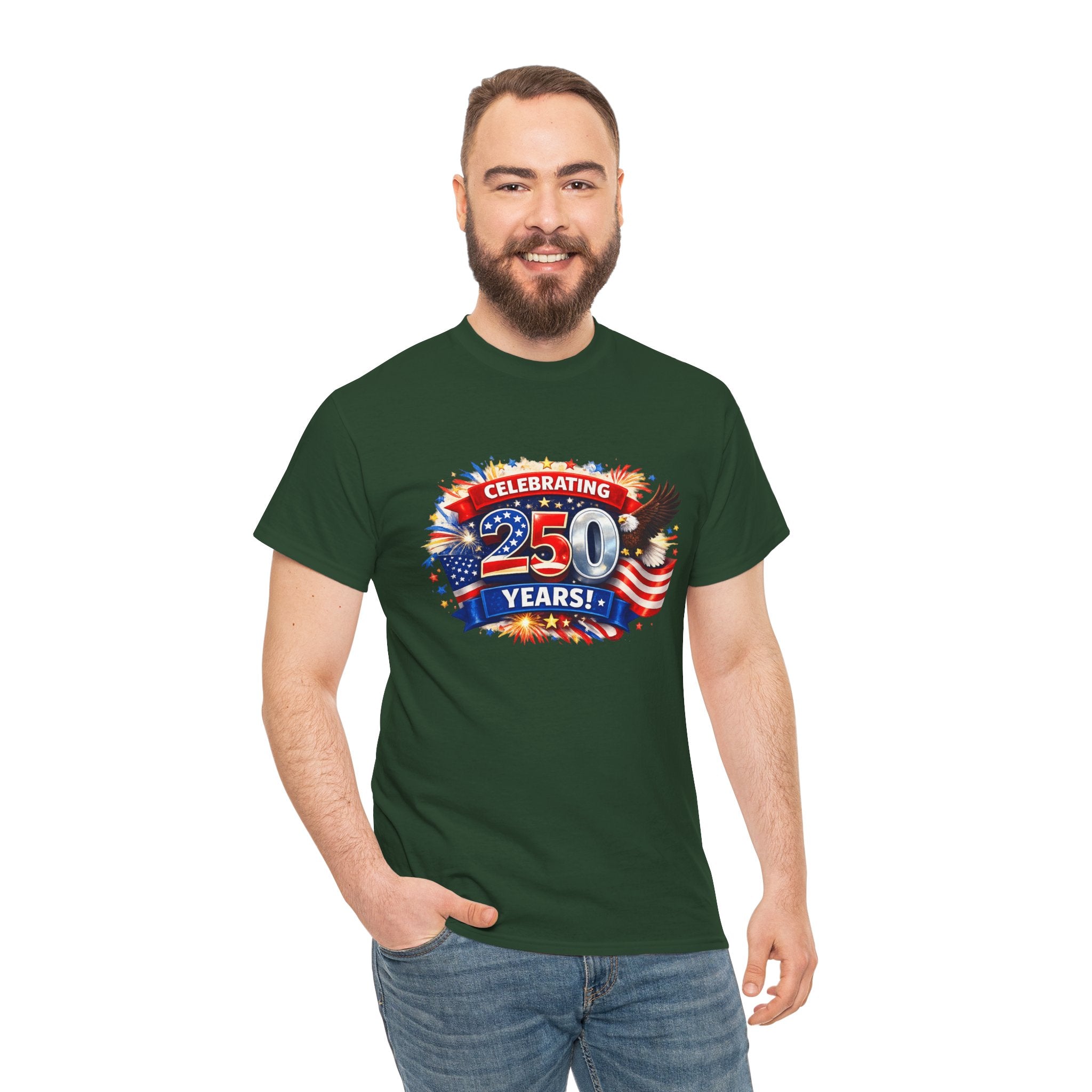 Celebrating 250 Years! Patriotic 250th Anniversary T-Shirt