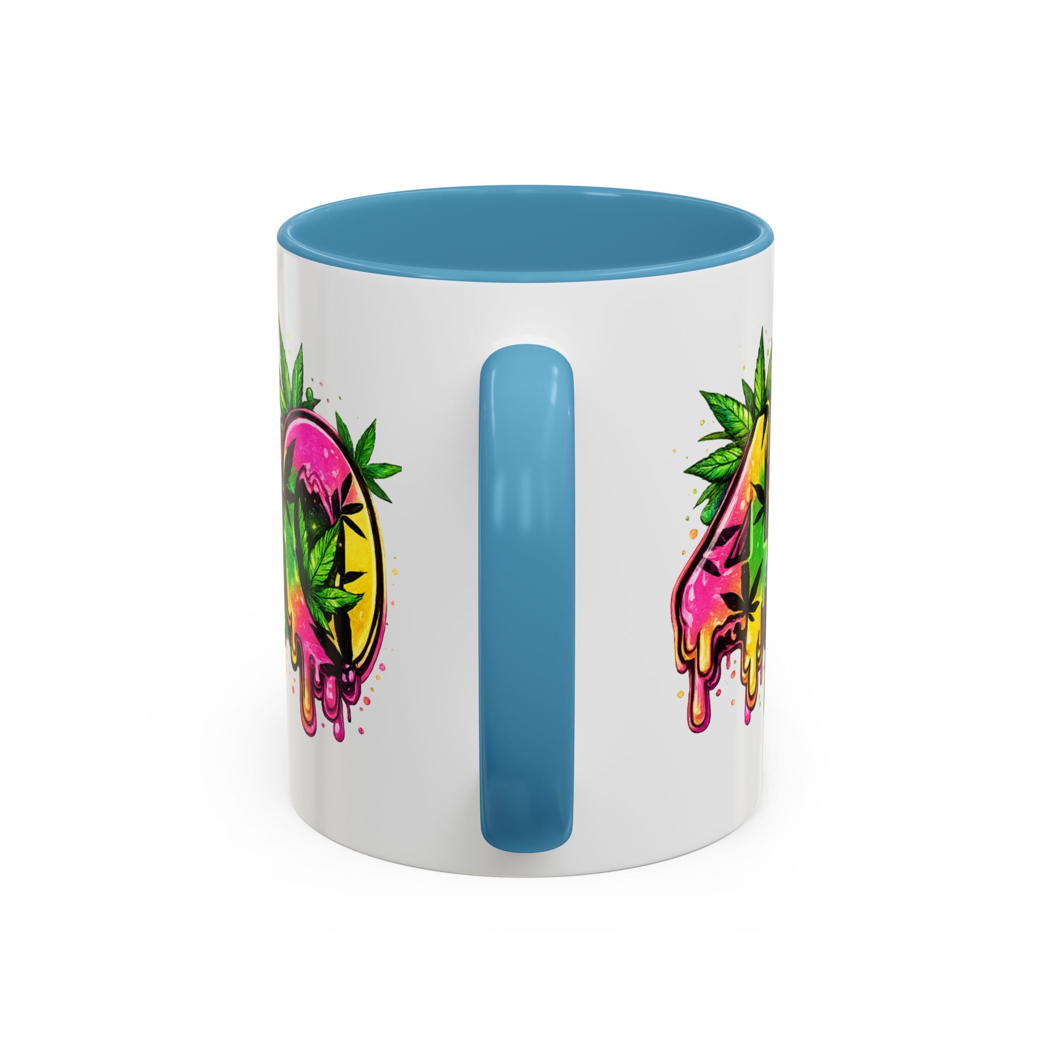420 Drip Coffee Mug — Colorful Cannabis Stoner Art Accent Mug (11/15oz)