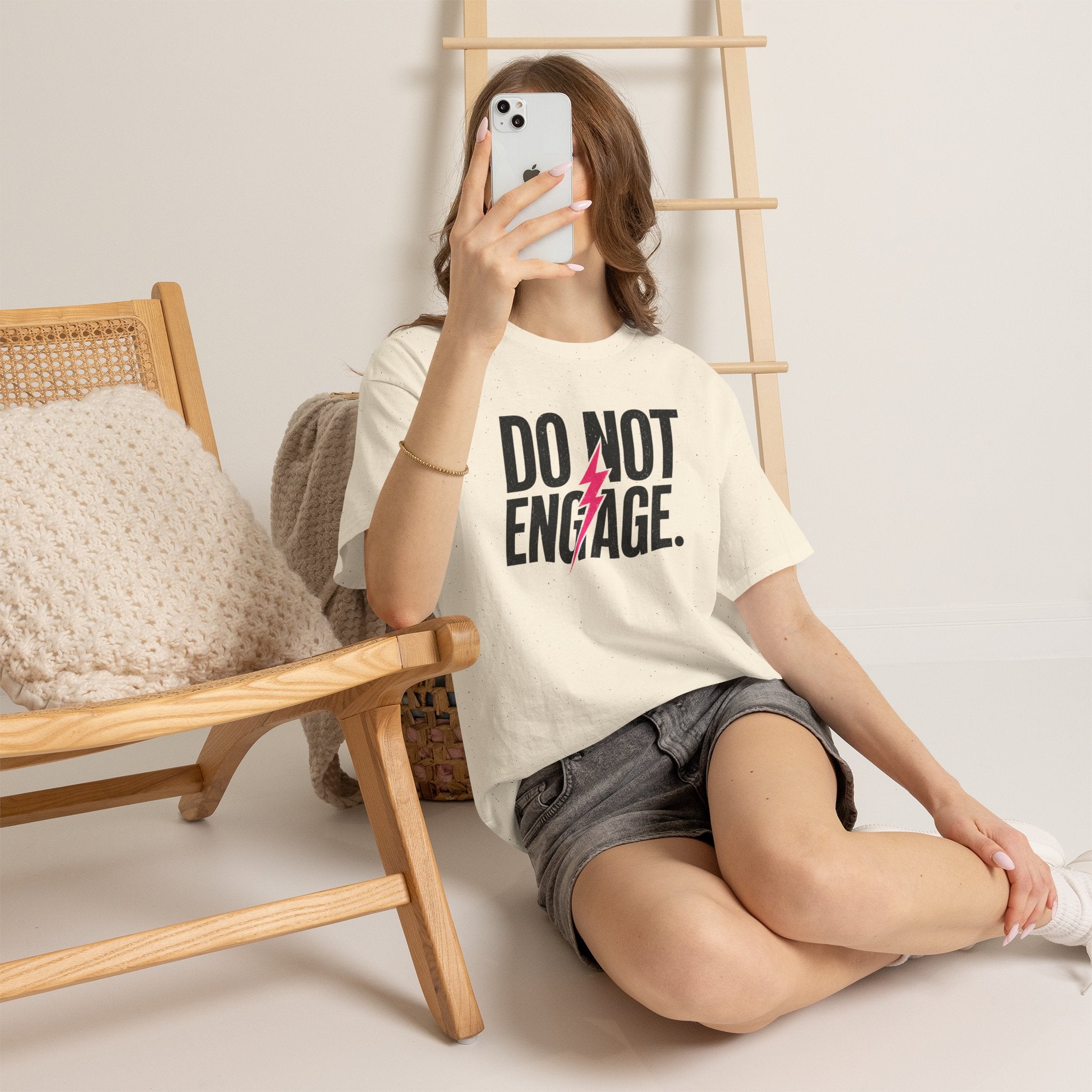 Do Not Engage Lightning Tee — Funny Bold Graphic T‑Shirt