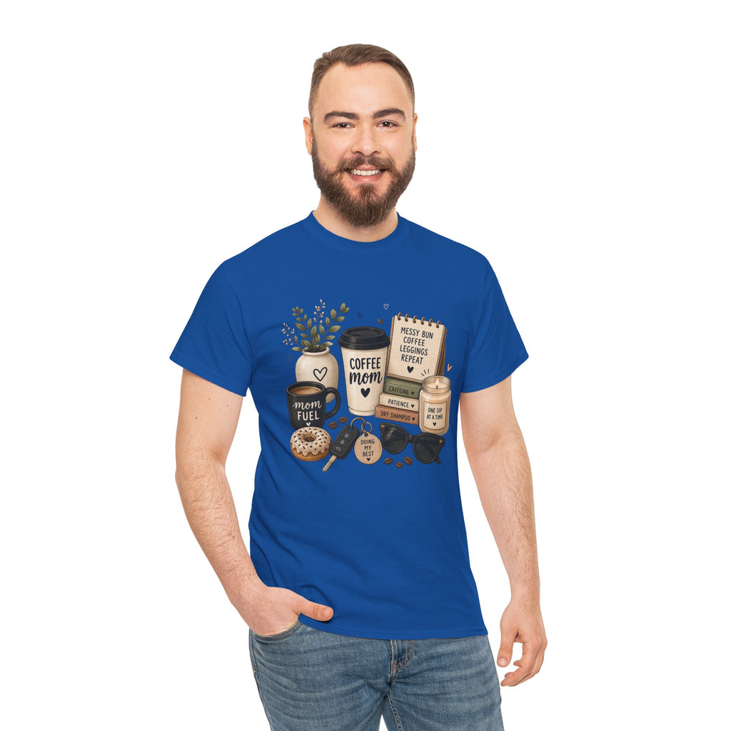 Coffee Mom Tee — Cute Coffee & Cookies Graphic T-Shirt