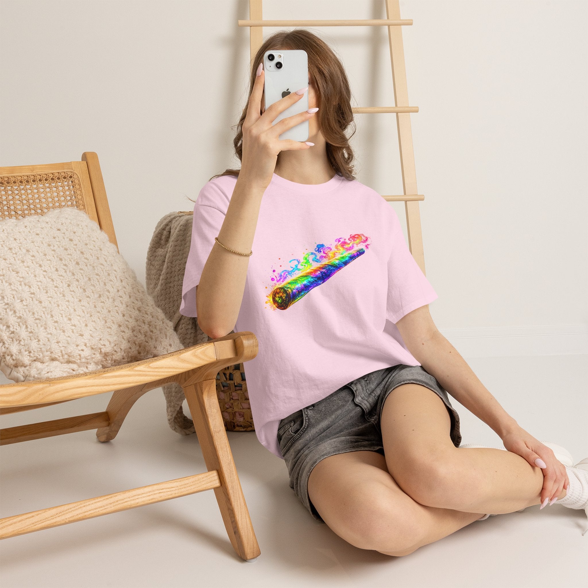Rainbow Joint T-Shirt — Colorful Psychedelic Stoner Graphic Tee