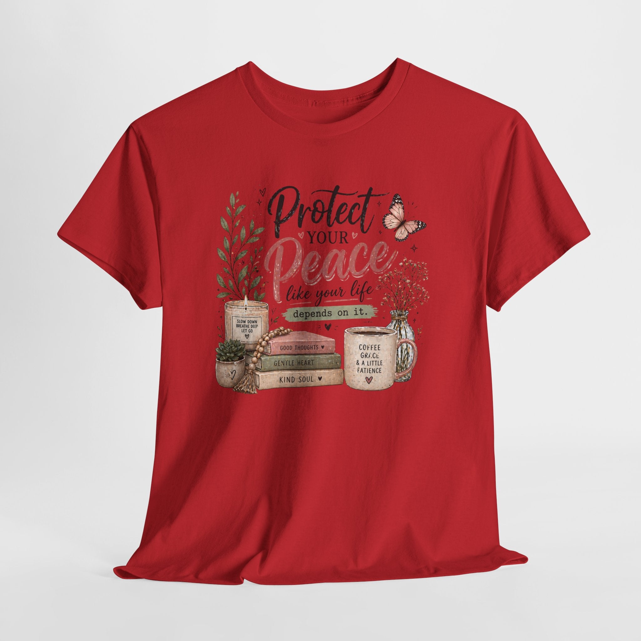 Protect Your Peace Tee — Inspirational Floral Graphic T-Shirt
